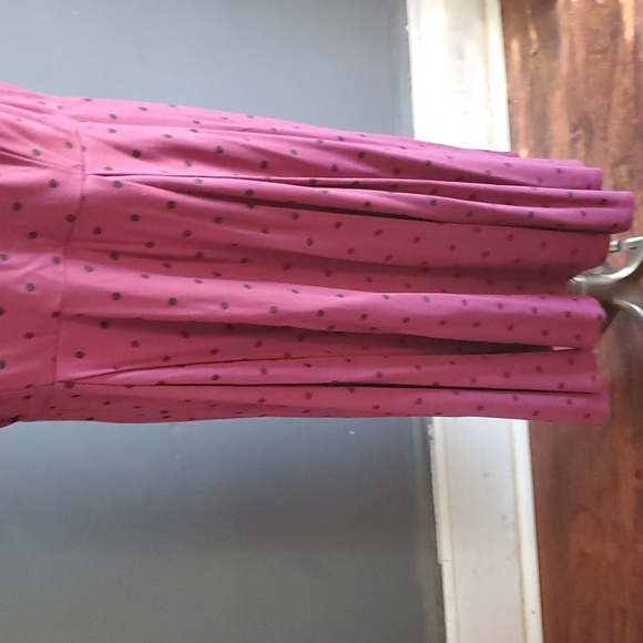 Torrid burgundy purple polka dot skater A line dress size 2 - Picture 4 of 13